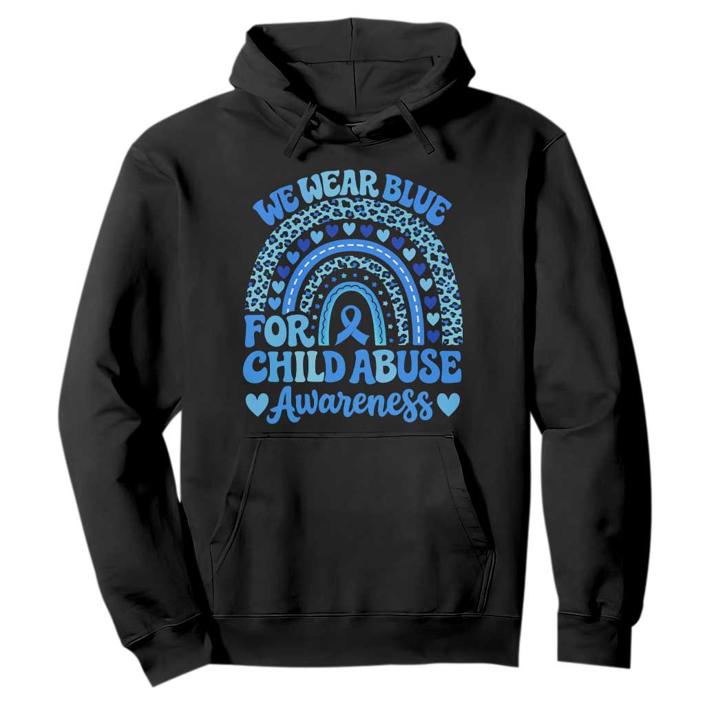 We Wear Blue Child Abuse Prevention Hoodie