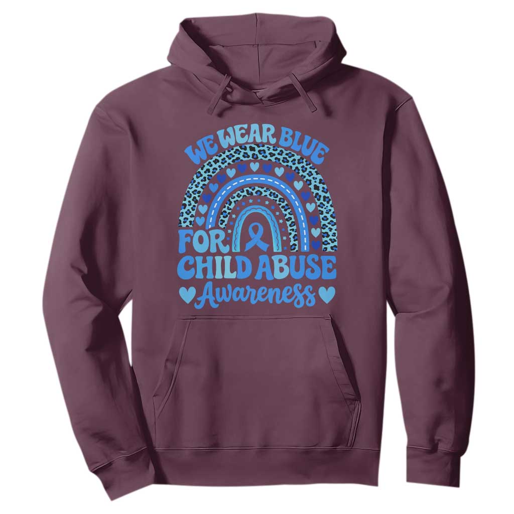 We Wear Blue Child Abuse Prevention Hoodie