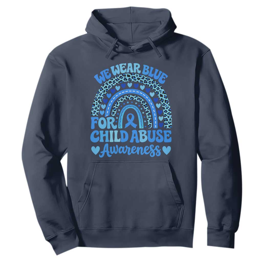 We Wear Blue Child Abuse Prevention Hoodie