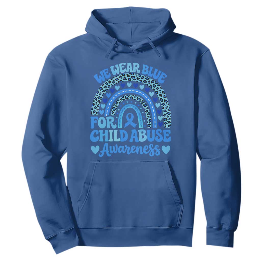 We Wear Blue Child Abuse Prevention Hoodie