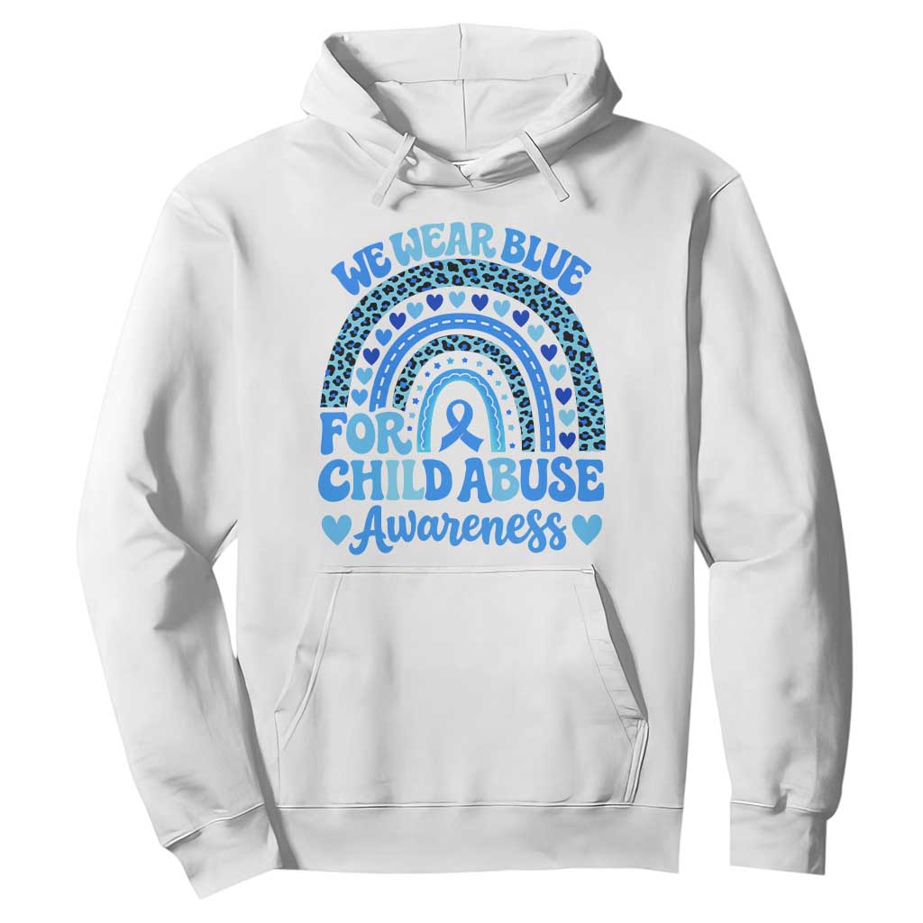 We Wear Blue Child Abuse Prevention Hoodie