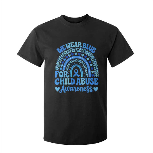 We Wear Blue Child Abuse Prevention T Shirt For Kid
