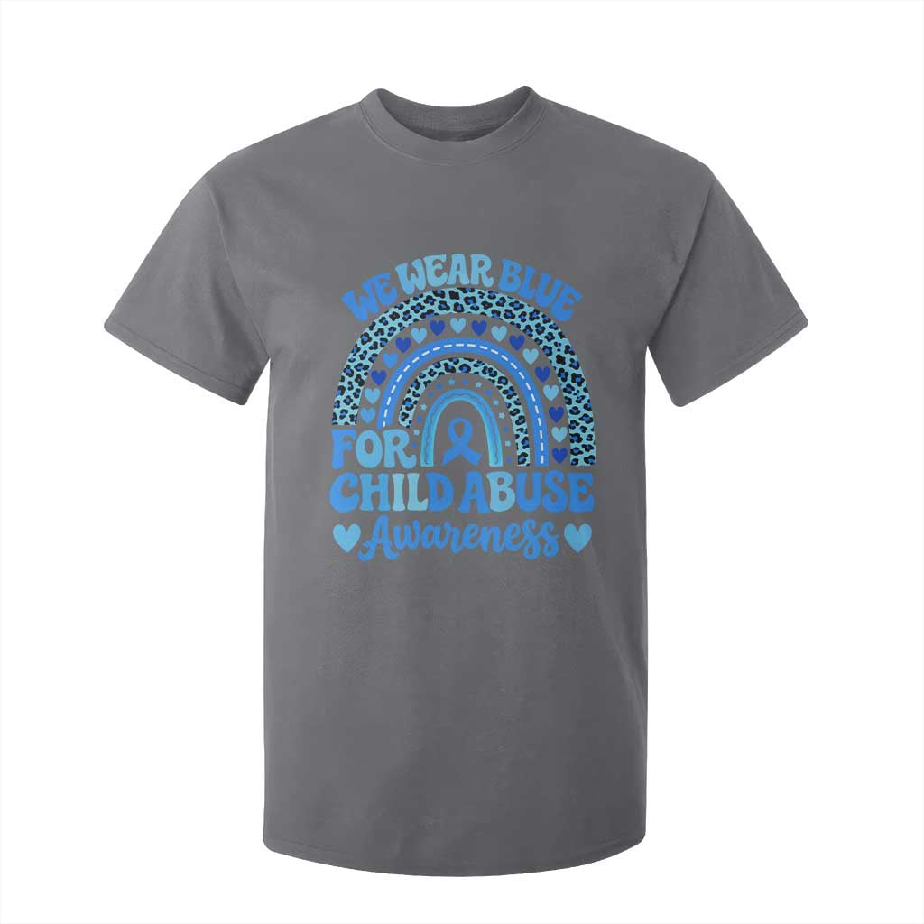 We Wear Blue Child Abuse Prevention T Shirt For Kid