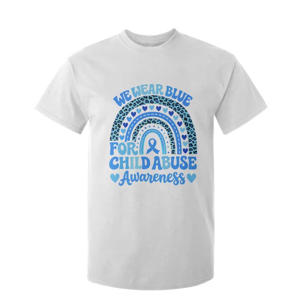 We Wear Blue Child Abuse Prevention T Shirt For Kid