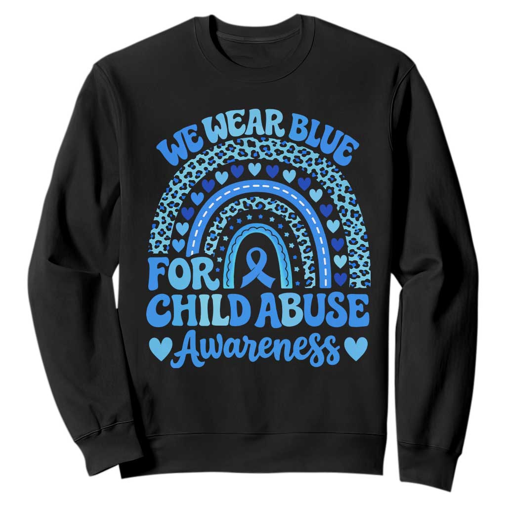 We Wear Blue Child Abuse Prevention Sweatshirt
