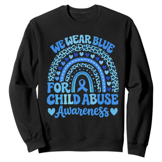We Wear Blue Child Abuse Prevention Sweatshirt