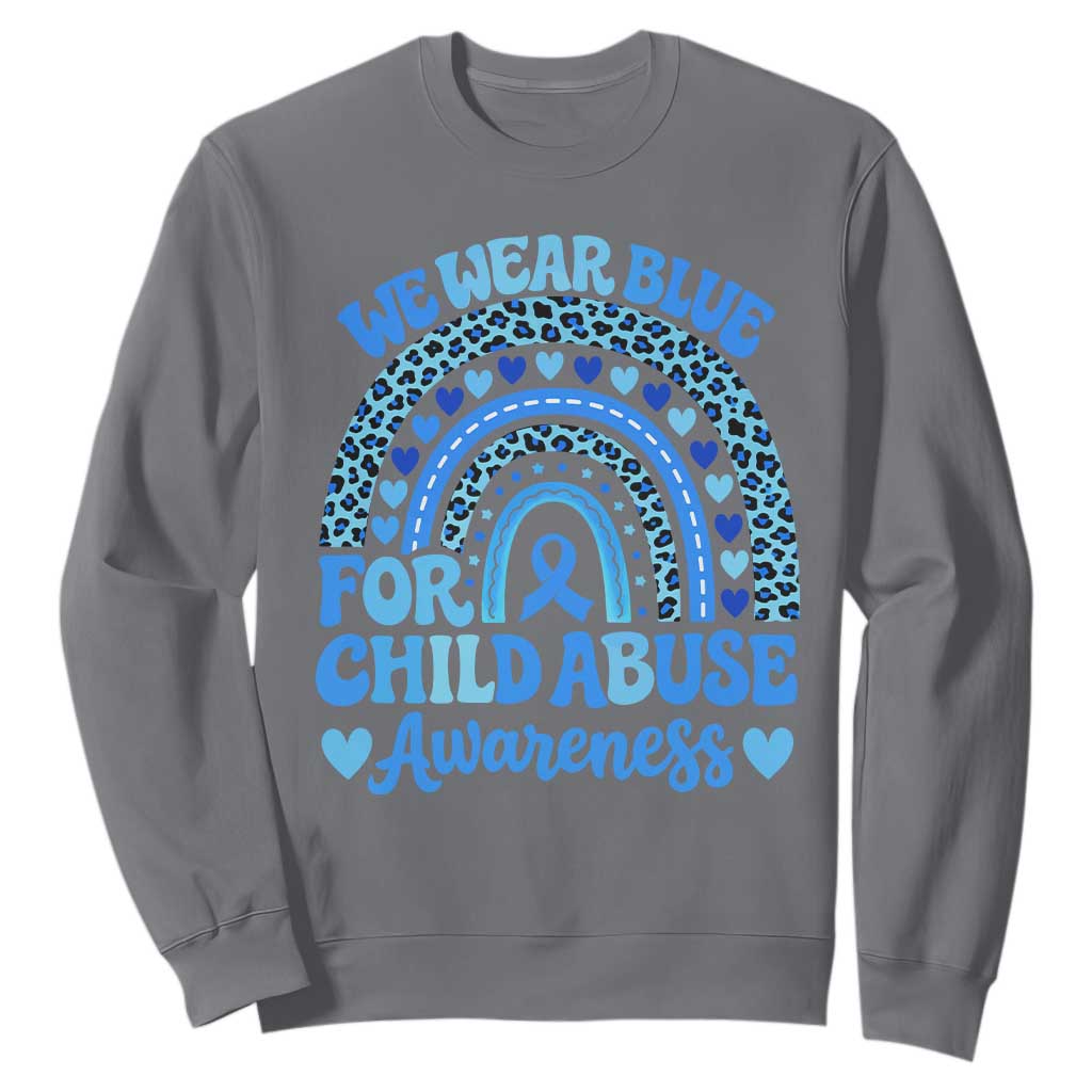 We Wear Blue Child Abuse Prevention Sweatshirt