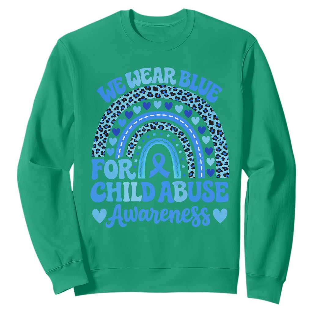 We Wear Blue Child Abuse Prevention Sweatshirt