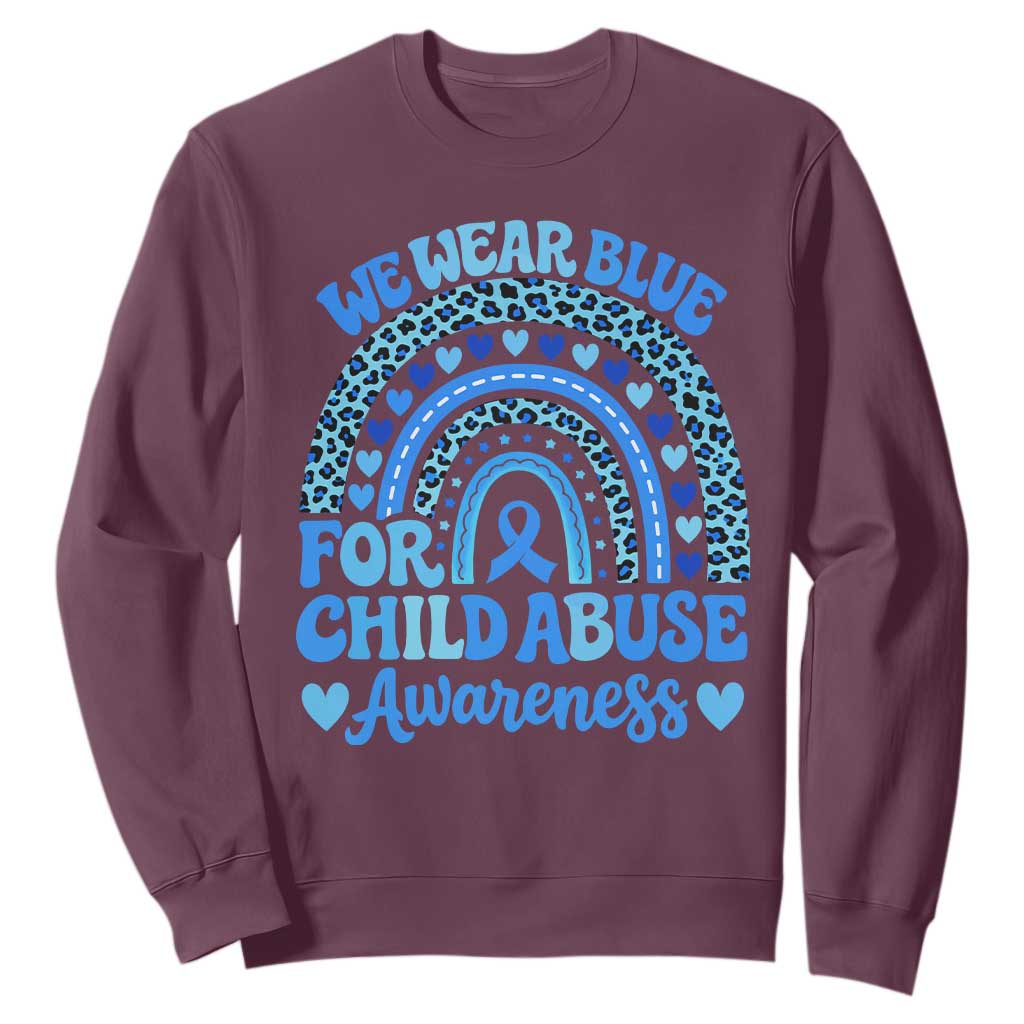 We Wear Blue Child Abuse Prevention Sweatshirt