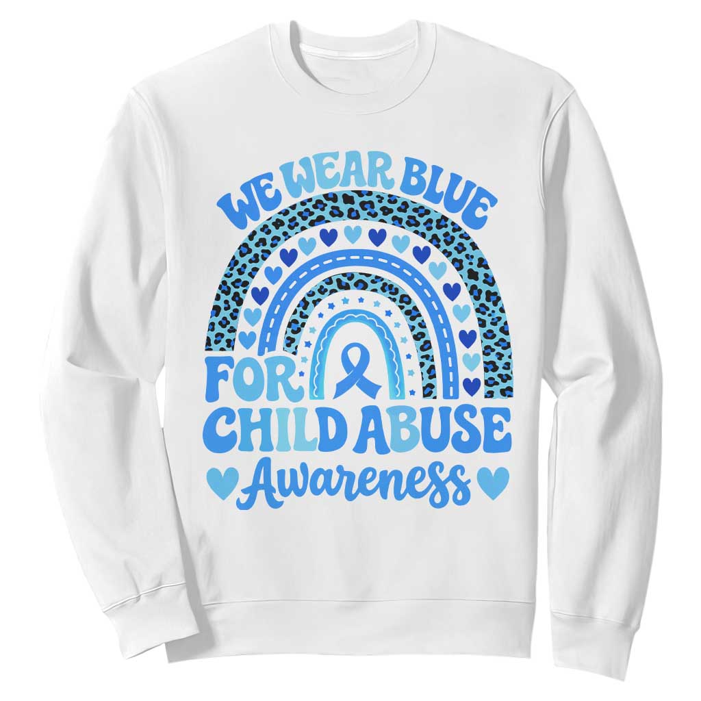We Wear Blue Child Abuse Prevention Sweatshirt