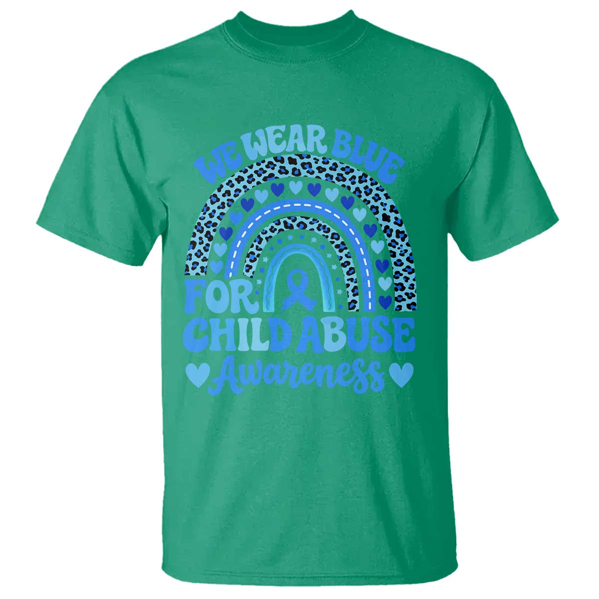 We Wear Blue Child Abuse Prevention T Shirt