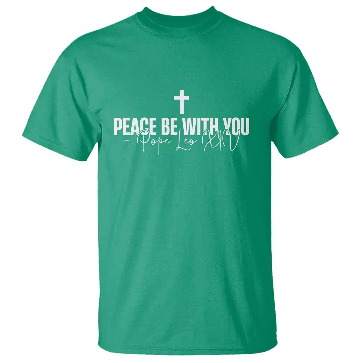pope-leo-xiv-t-shirt-peace-be-with-you-all-catholic-church-subtle-cross