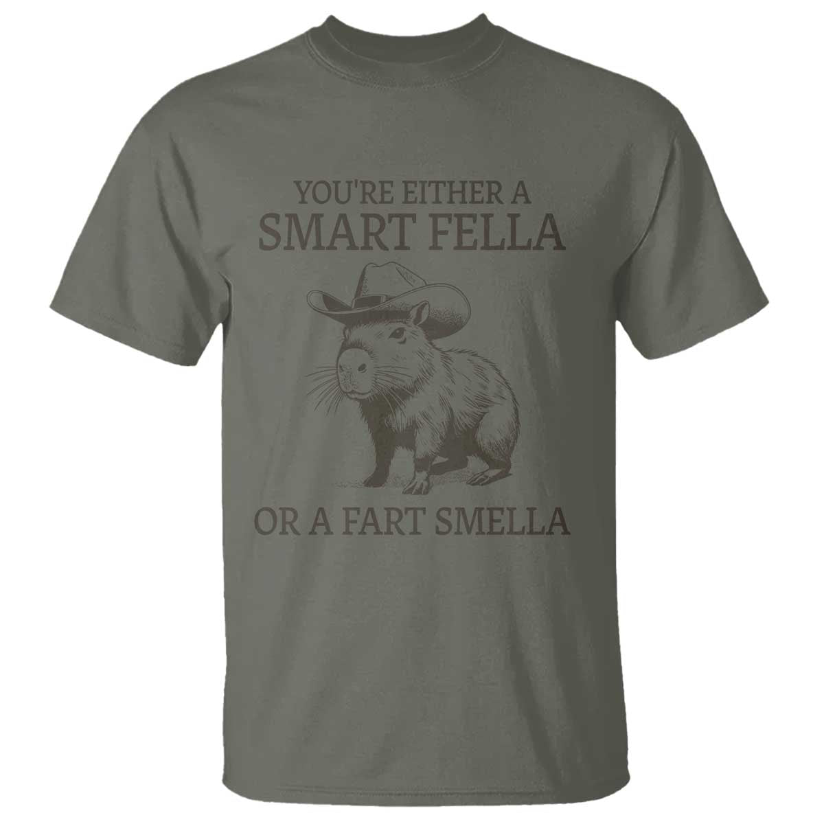 funny-capybara-t-shirt-retro-smart-fella-capybara-vintage-90s