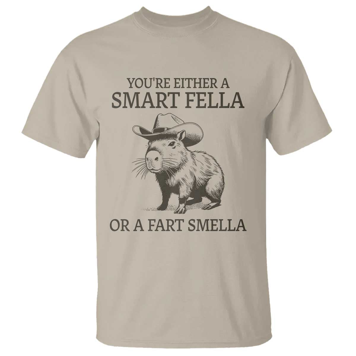 funny-capybara-t-shirt-retro-smart-fella-capybara-vintage-90s