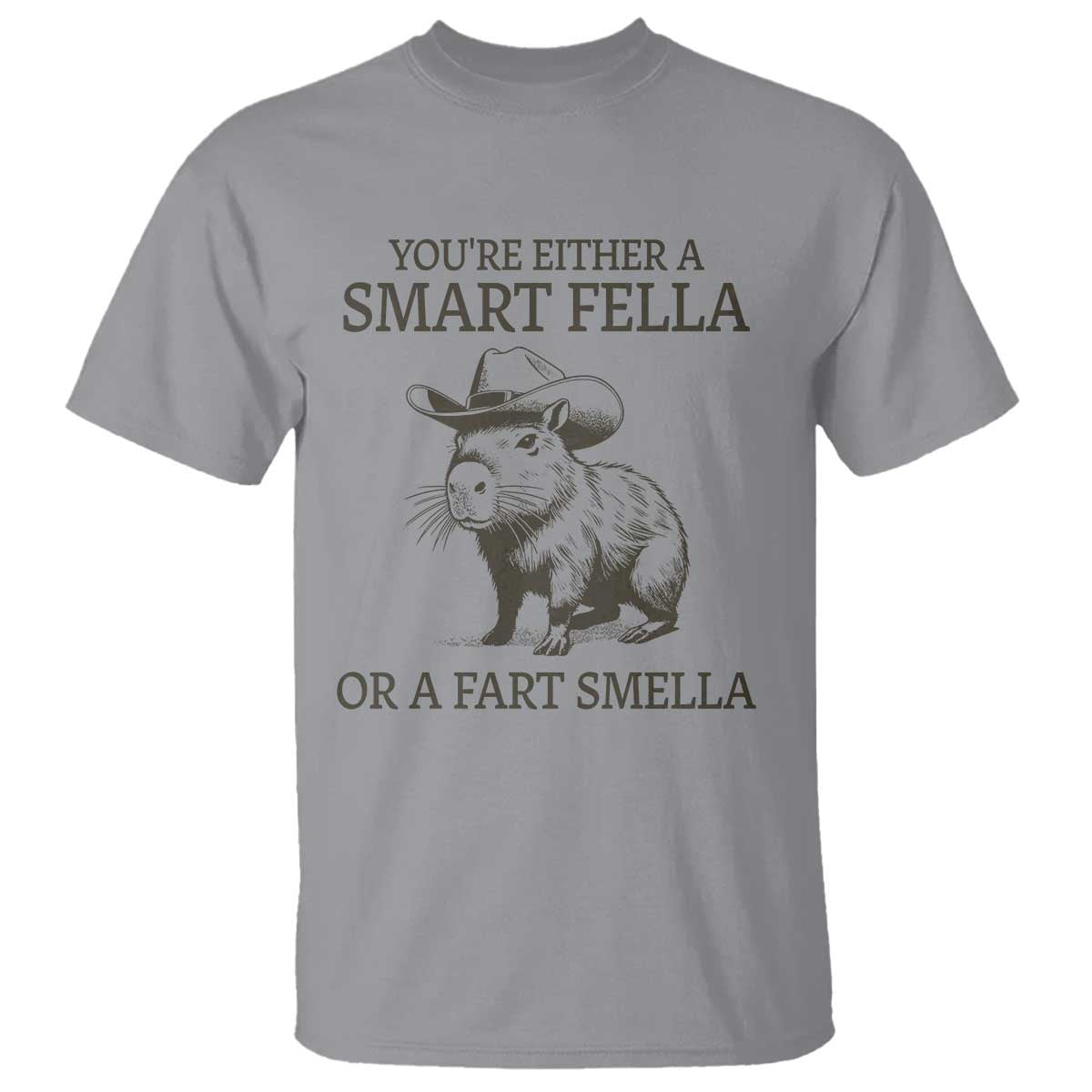 funny-capybara-t-shirt-retro-smart-fella-capybara-vintage-90s