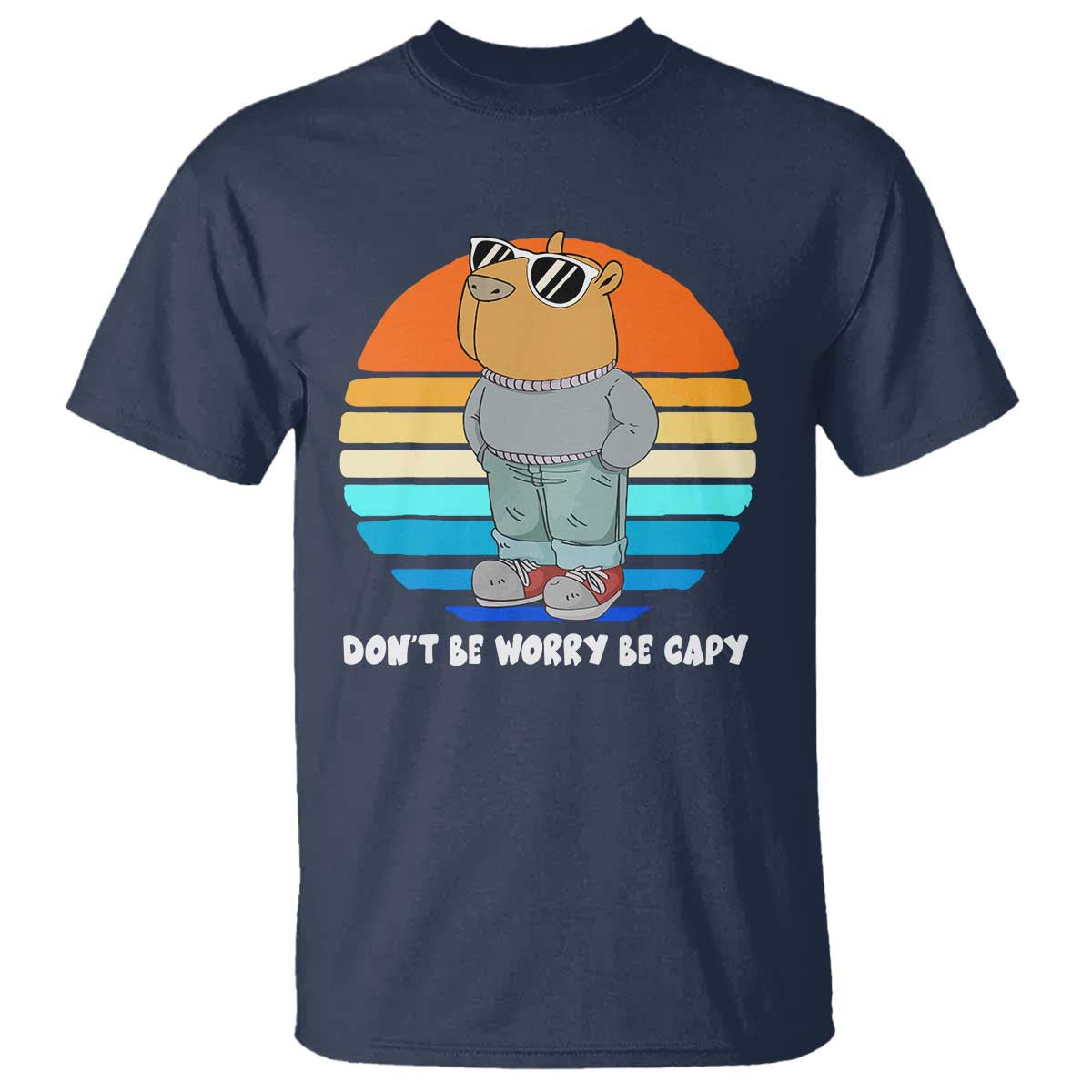 funny-capybara-t-shirt-vintage-rodent-dont-be-worry-be-capy-chill-capybara
