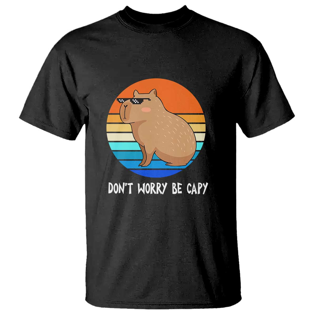 funny-capybara-t-shirt-vintage-rodent-dont-be-worry-be-capy