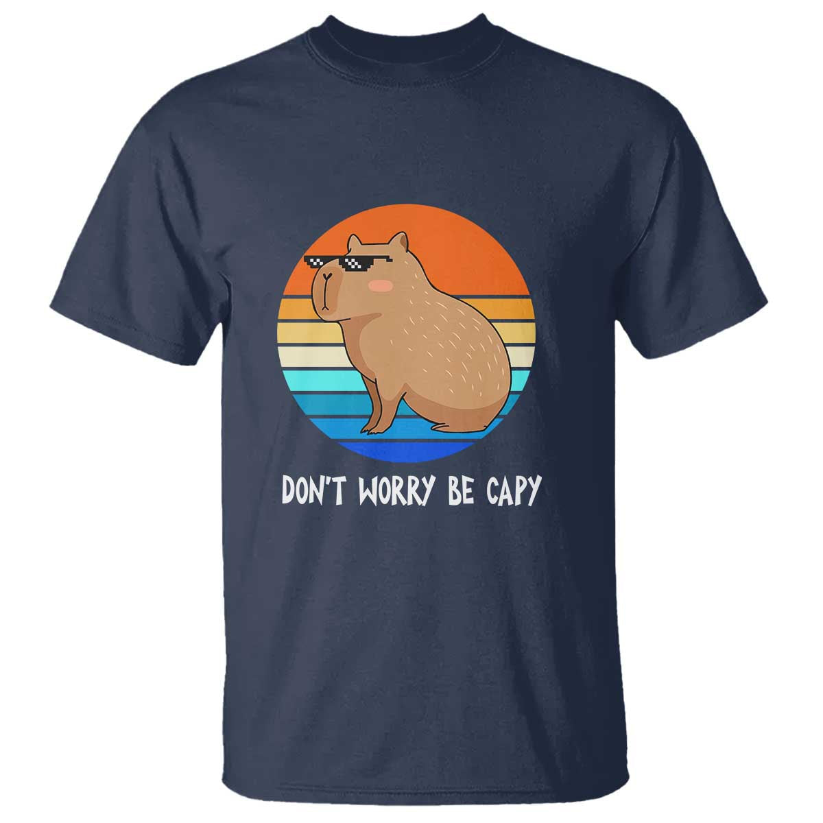 funny-capybara-t-shirt-vintage-rodent-dont-be-worry-be-capy