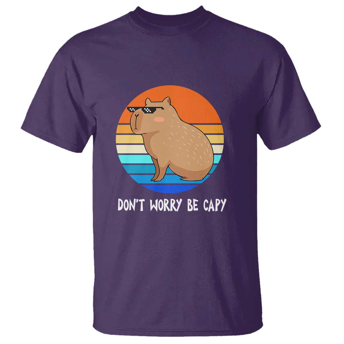 funny-capybara-t-shirt-vintage-rodent-dont-be-worry-be-capy