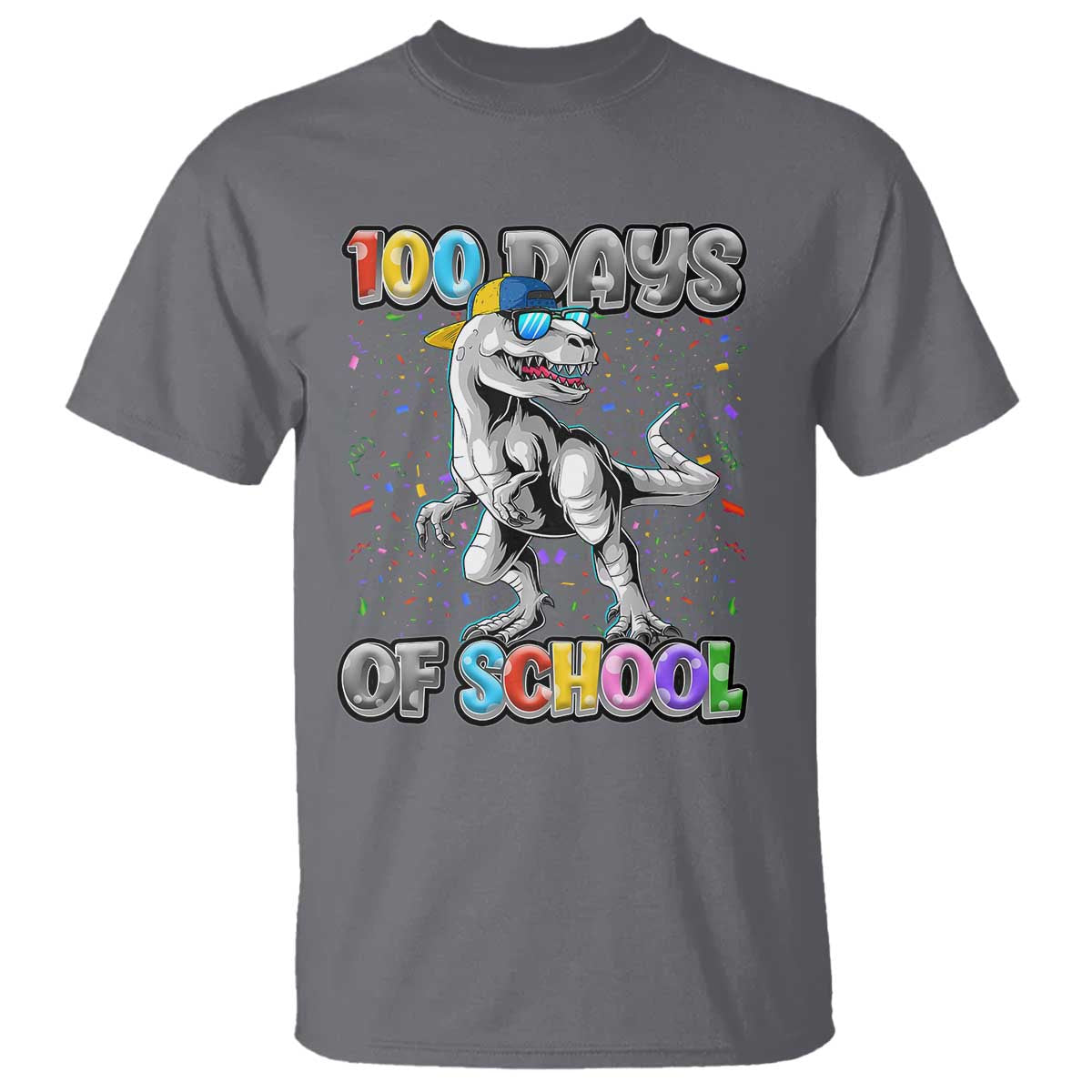 100-days-of-school-t-shirt-funny-cool-dinosaur-trex-100-days-smarter