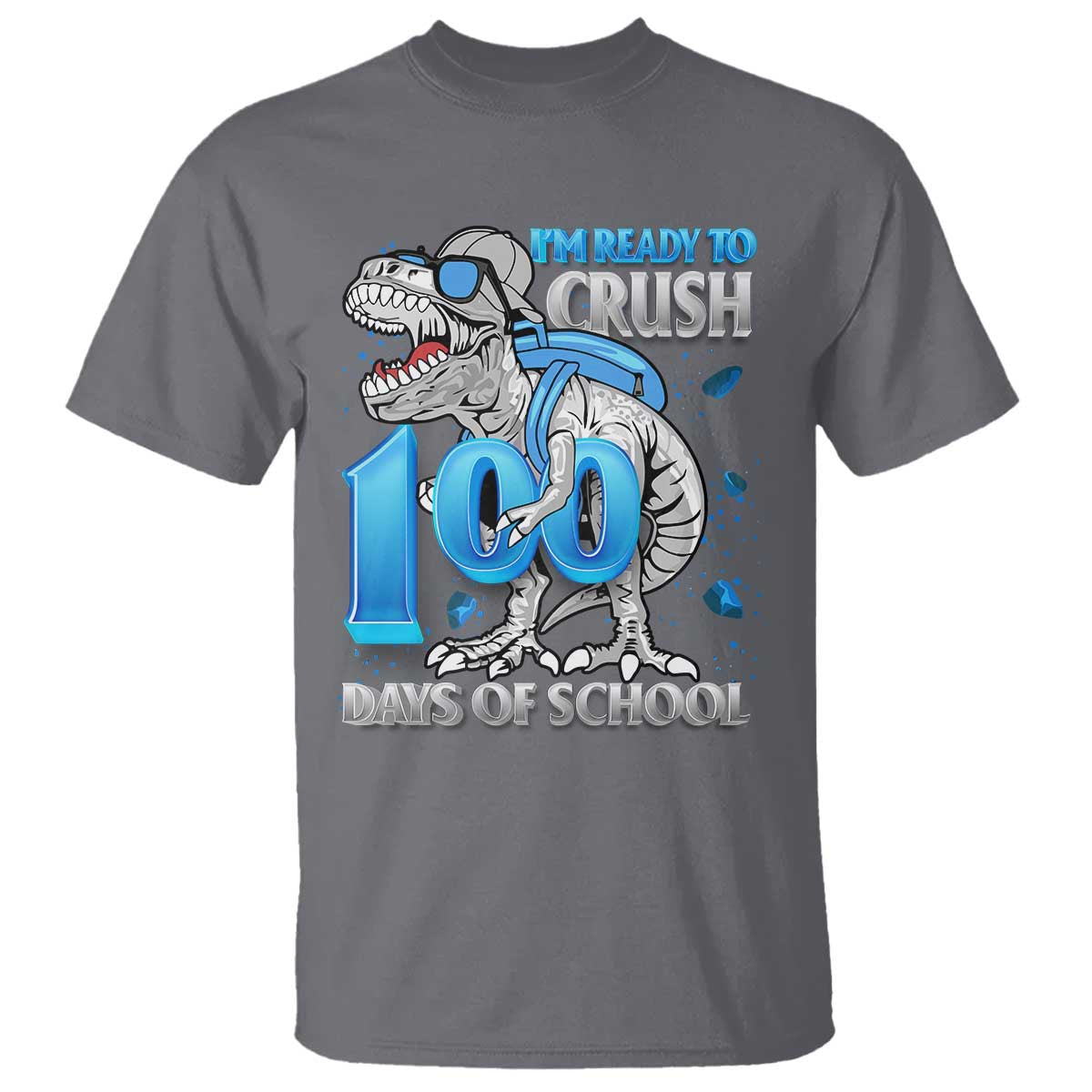 100-days-of-school-dinosaur-t-shirt-trex-100th-day-of-school-boy-gifts