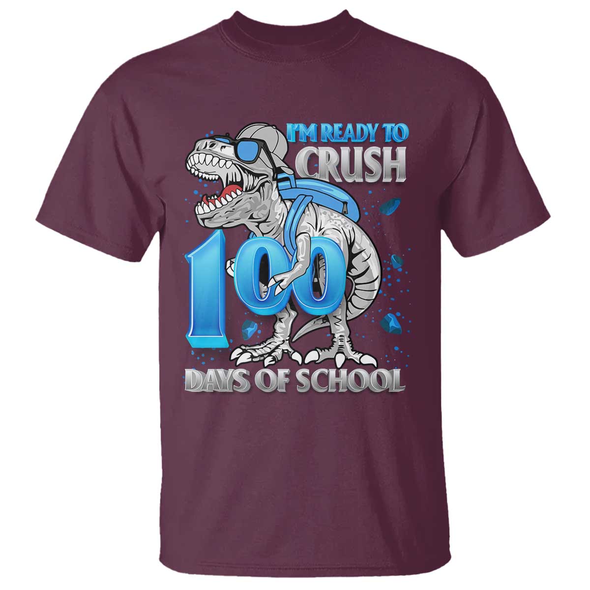 100-days-of-school-dinosaur-t-shirt-trex-100th-day-of-school-boy-gifts