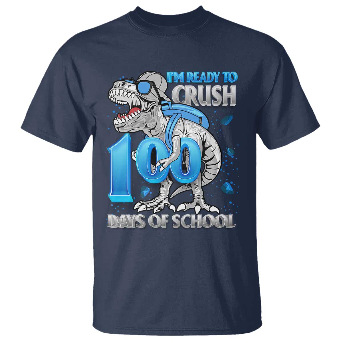 100-days-of-school-dinosaur-t-shirt-trex-100th-day-of-school-boy-gifts