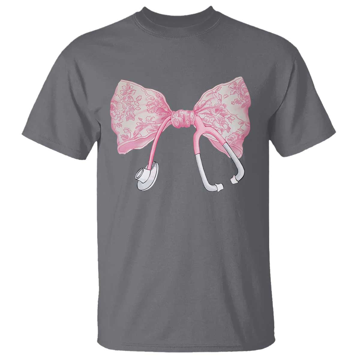 pink-coquette-nurse-t-shirt-toile-de-jouy-stethoscope-bow