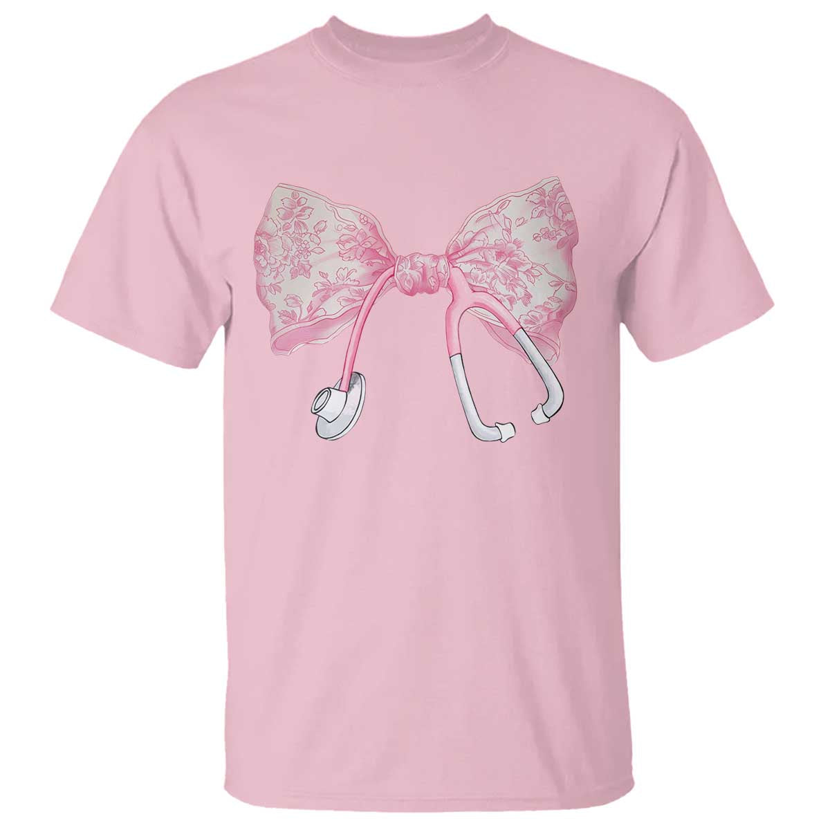 pink-coquette-nurse-t-shirt-toile-de-jouy-stethoscope-bow