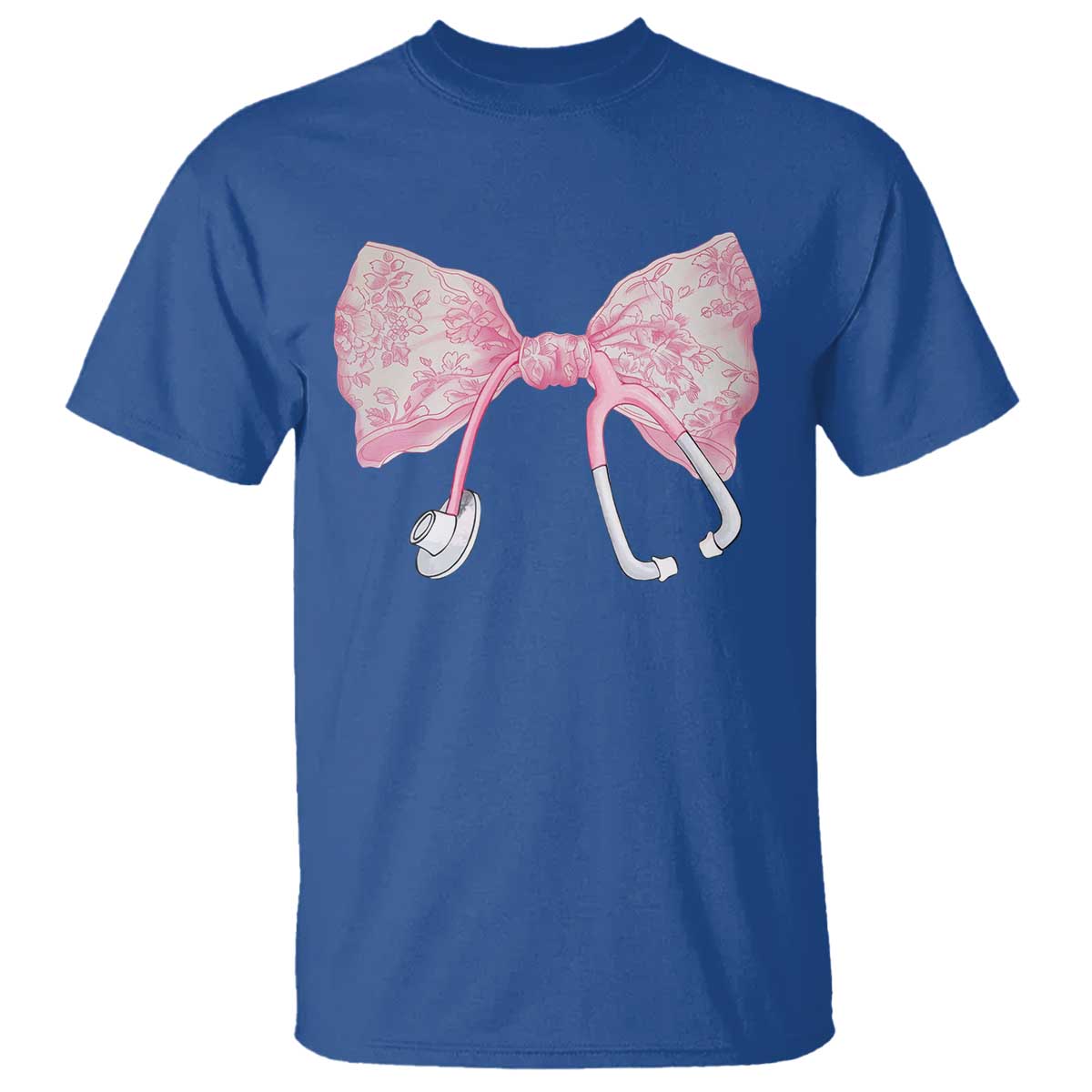 pink-coquette-nurse-t-shirt-toile-de-jouy-stethoscope-bow