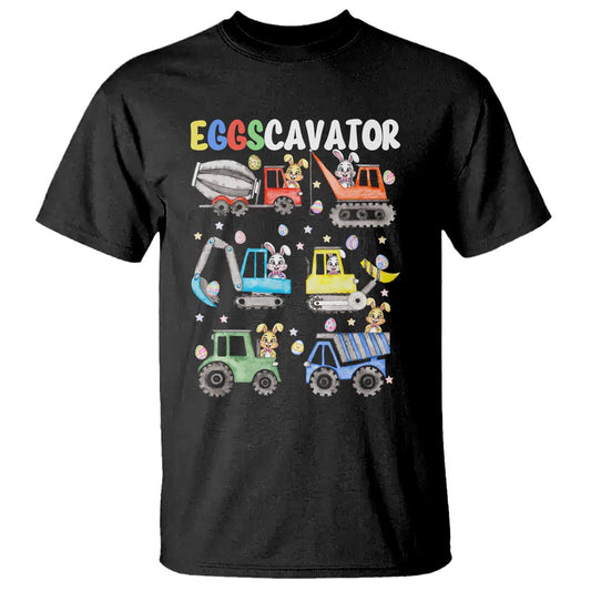 easter-eggs-cavator-t-shirt-bunny-excavator-construction-trucks