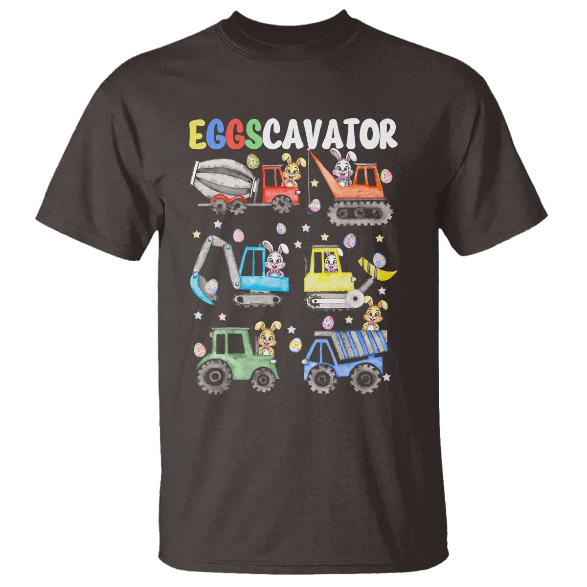 easter-eggs-cavator-t-shirt-bunny-excavator-construction-trucks