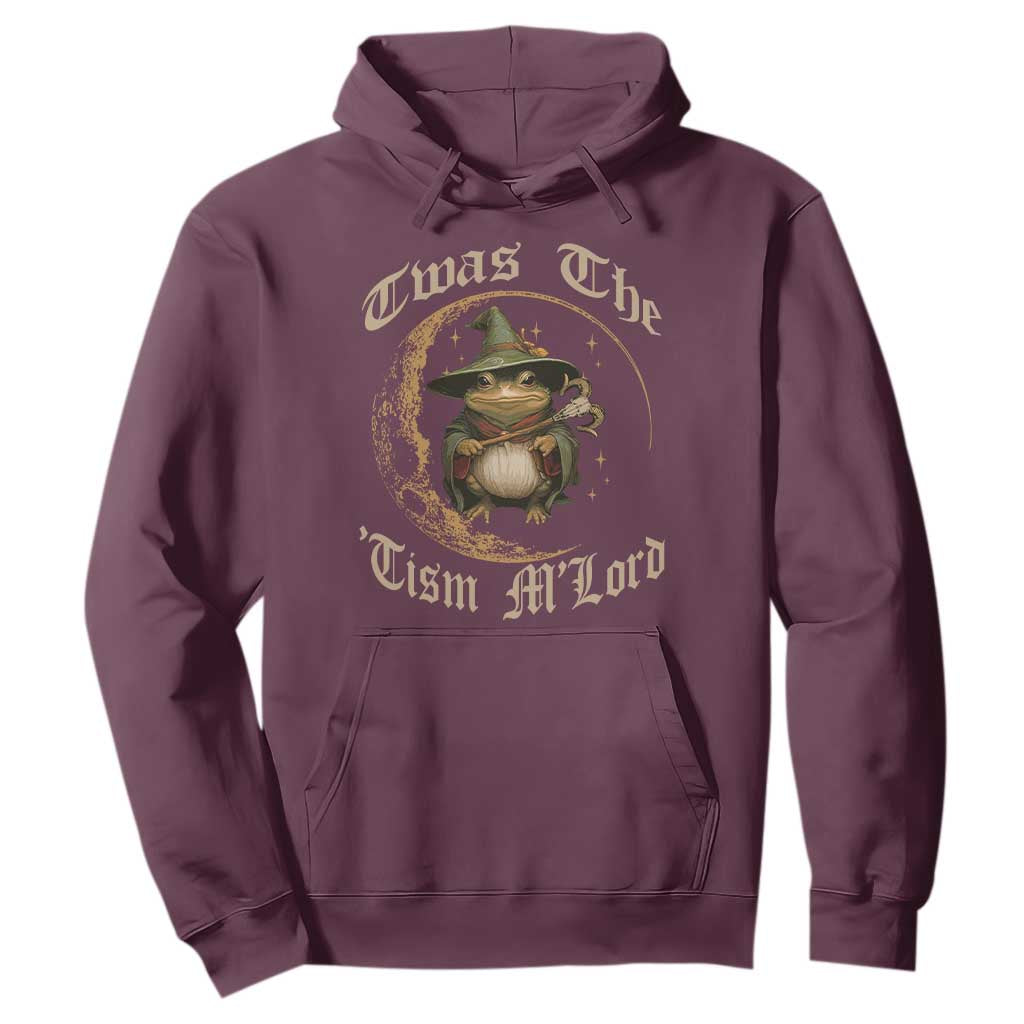 Twas the Tism MLord Frog Hoodie Funny Anti Social Meme