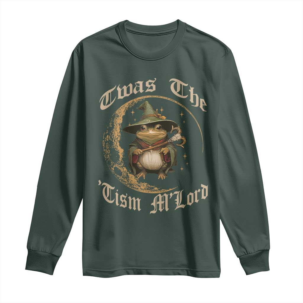 Twas the Tism MLord Frog Long Sleeve Shirt Funny Anti Social Meme