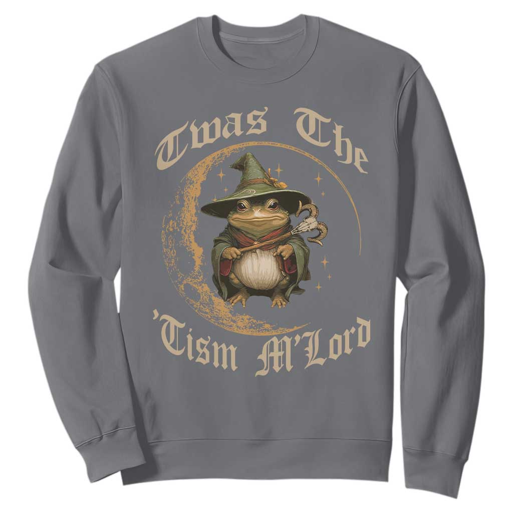 Twas the Tism MLord Frog Sweatshirt Funny Anti Social Meme