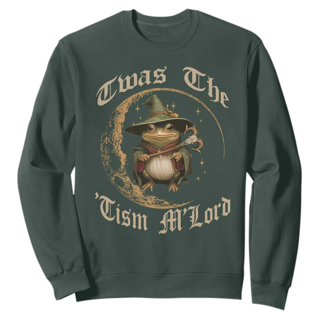 Twas the Tism MLord Frog Sweatshirt Funny Anti Social Meme