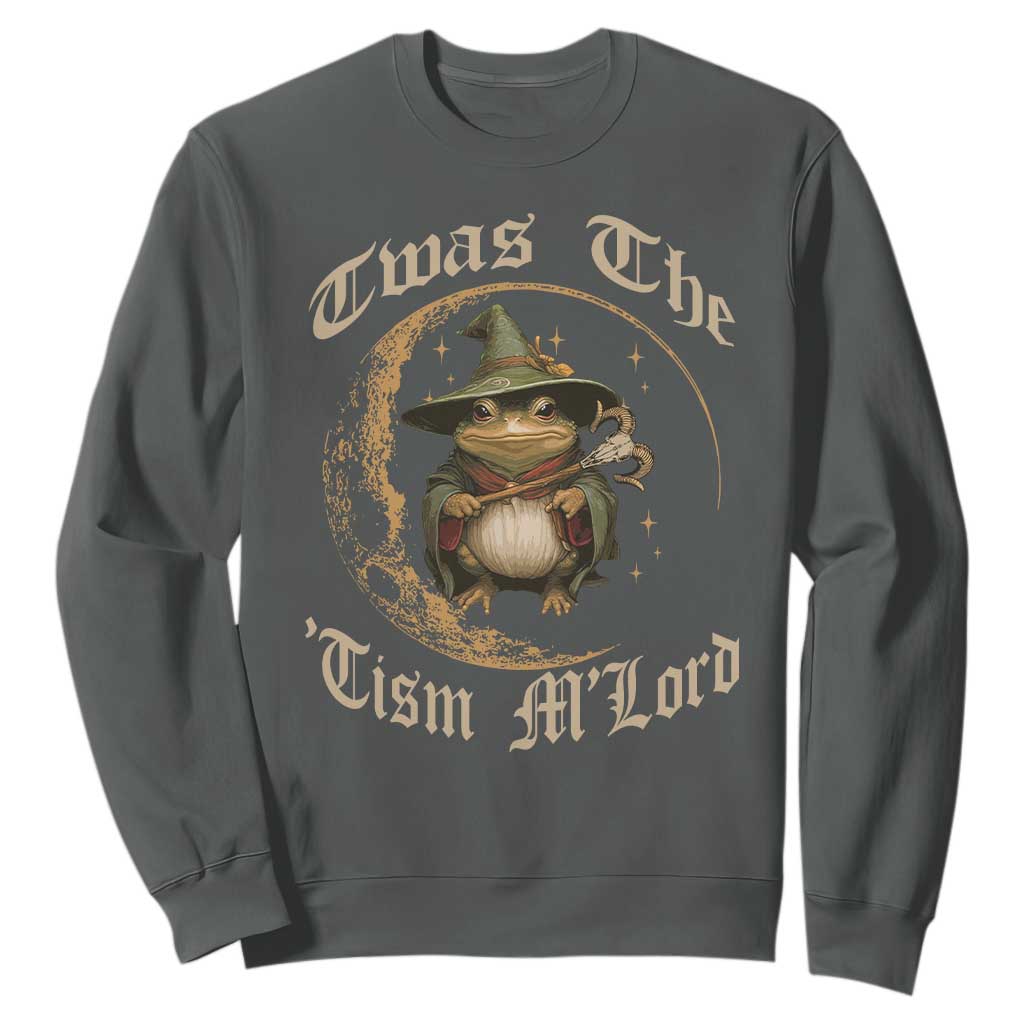 Twas the Tism MLord Frog Sweatshirt Funny Anti Social Meme