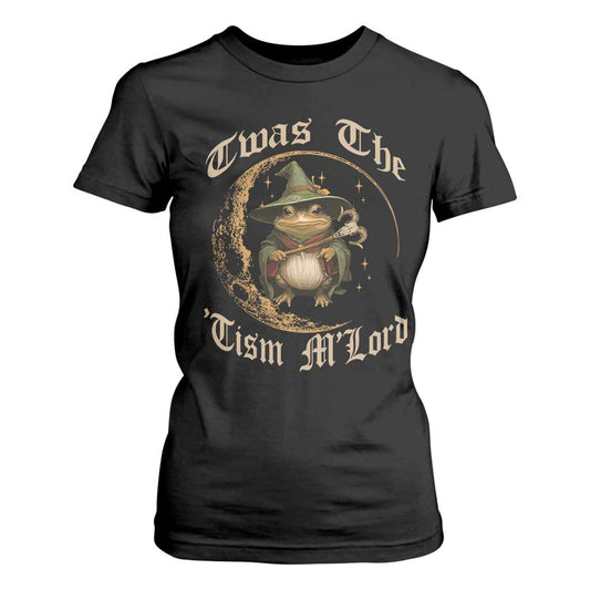Twas the Tism MLord Frog T Shirt For Women Funny Anti Social Meme