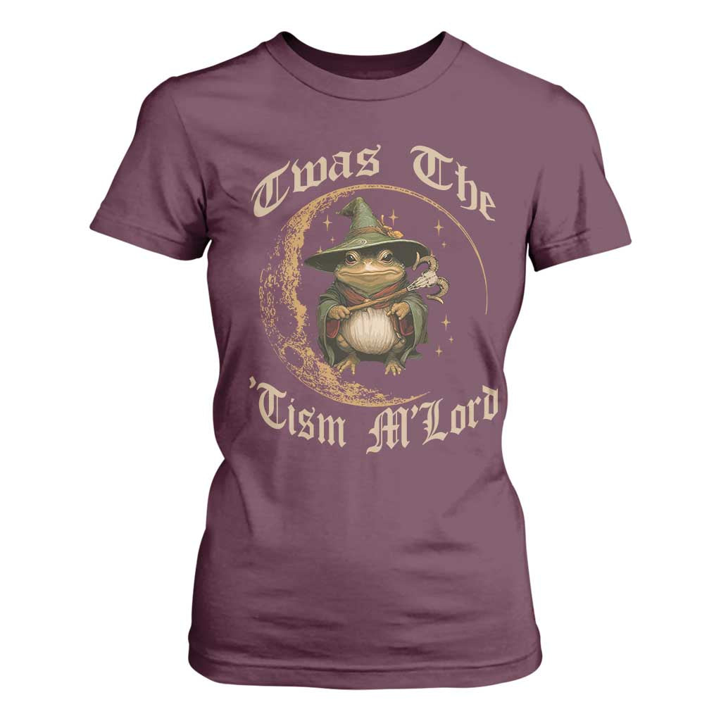 Twas the Tism MLord Frog T Shirt For Women Funny Anti Social Meme