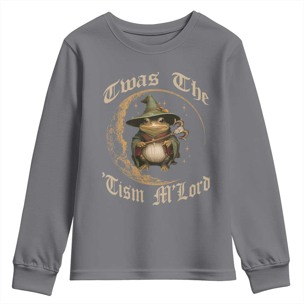 Twas the Tism MLord Frog Youth Sweatshirt Funny Anti Social Meme