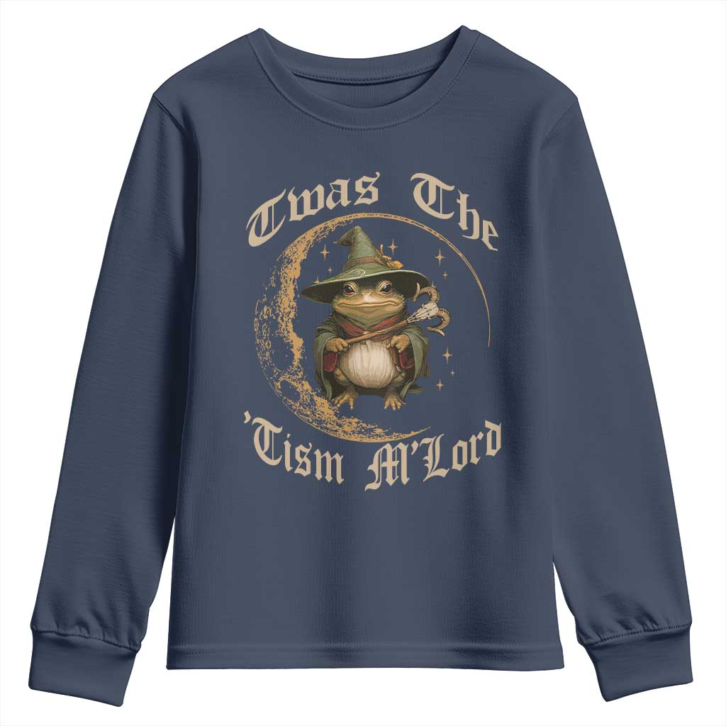 Twas the Tism MLord Frog Youth Sweatshirt Funny Anti Social Meme