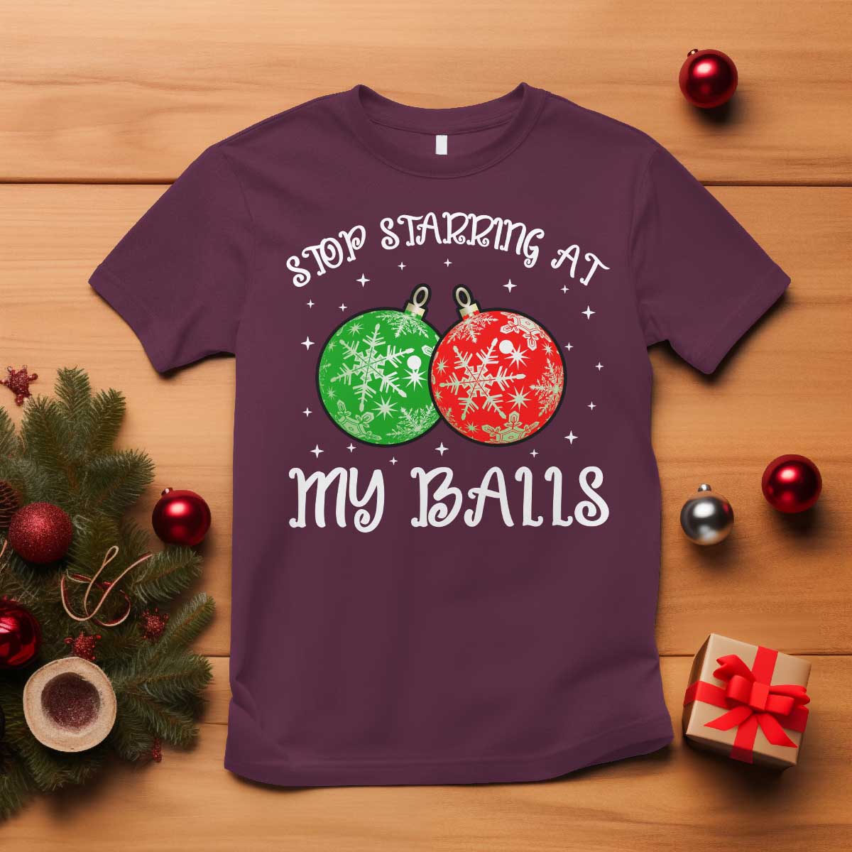 funny-christmas-t-shirt-stop-staring-at-my-balls-funny-dirty-christmas-adult-humor