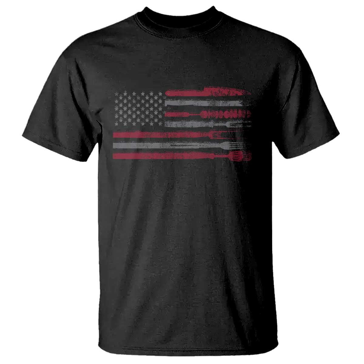 bbq-t-shirt-with-red-line-american-flag-meat-smoker-grilling-gifts