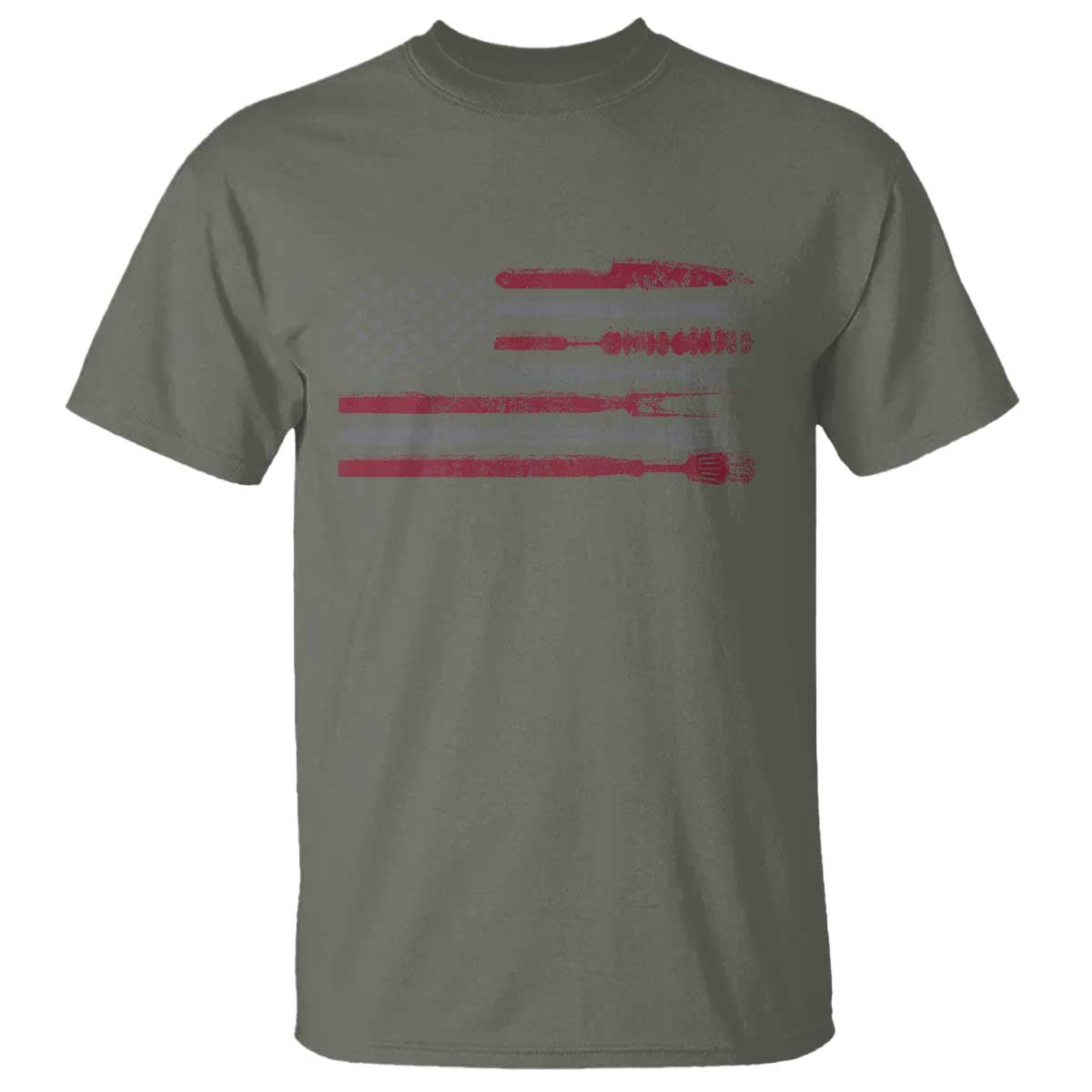 bbq-t-shirt-with-red-line-american-flag-meat-smoker-grilling-gifts