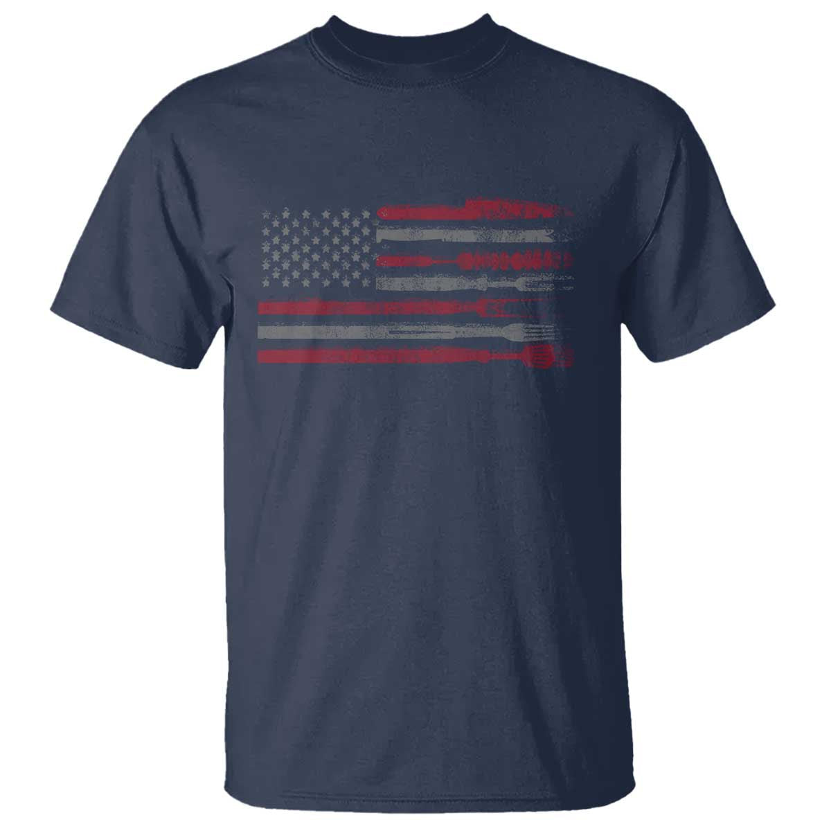 bbq-t-shirt-with-red-line-american-flag-meat-smoker-grilling-gifts