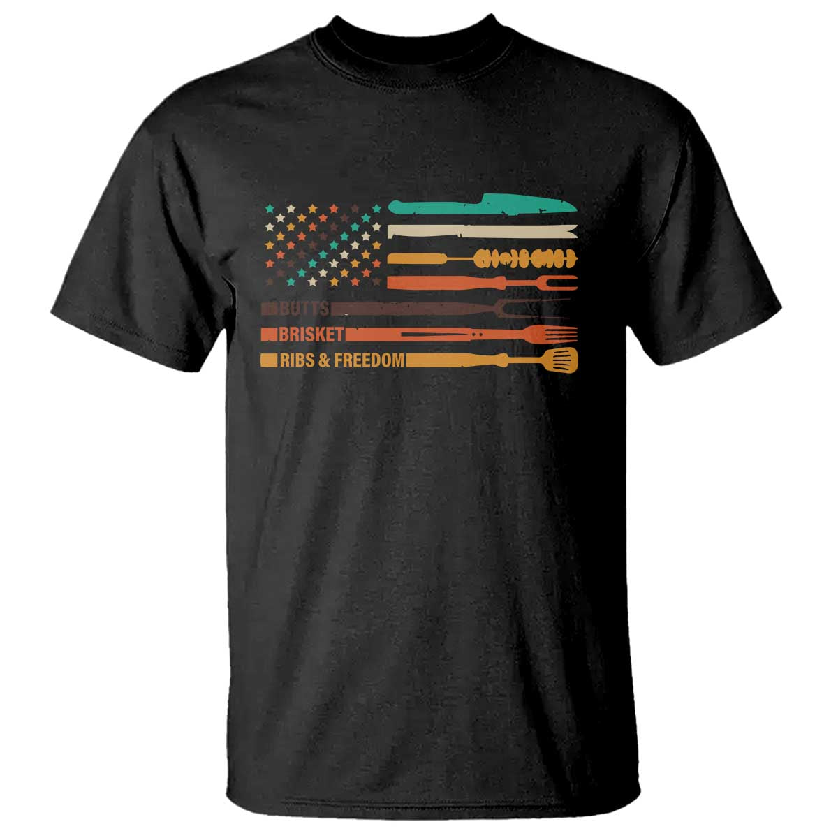 bbq-t-shirt-with-american-flag-brisket-butts-ribs-and-freedom-grilling-gifts