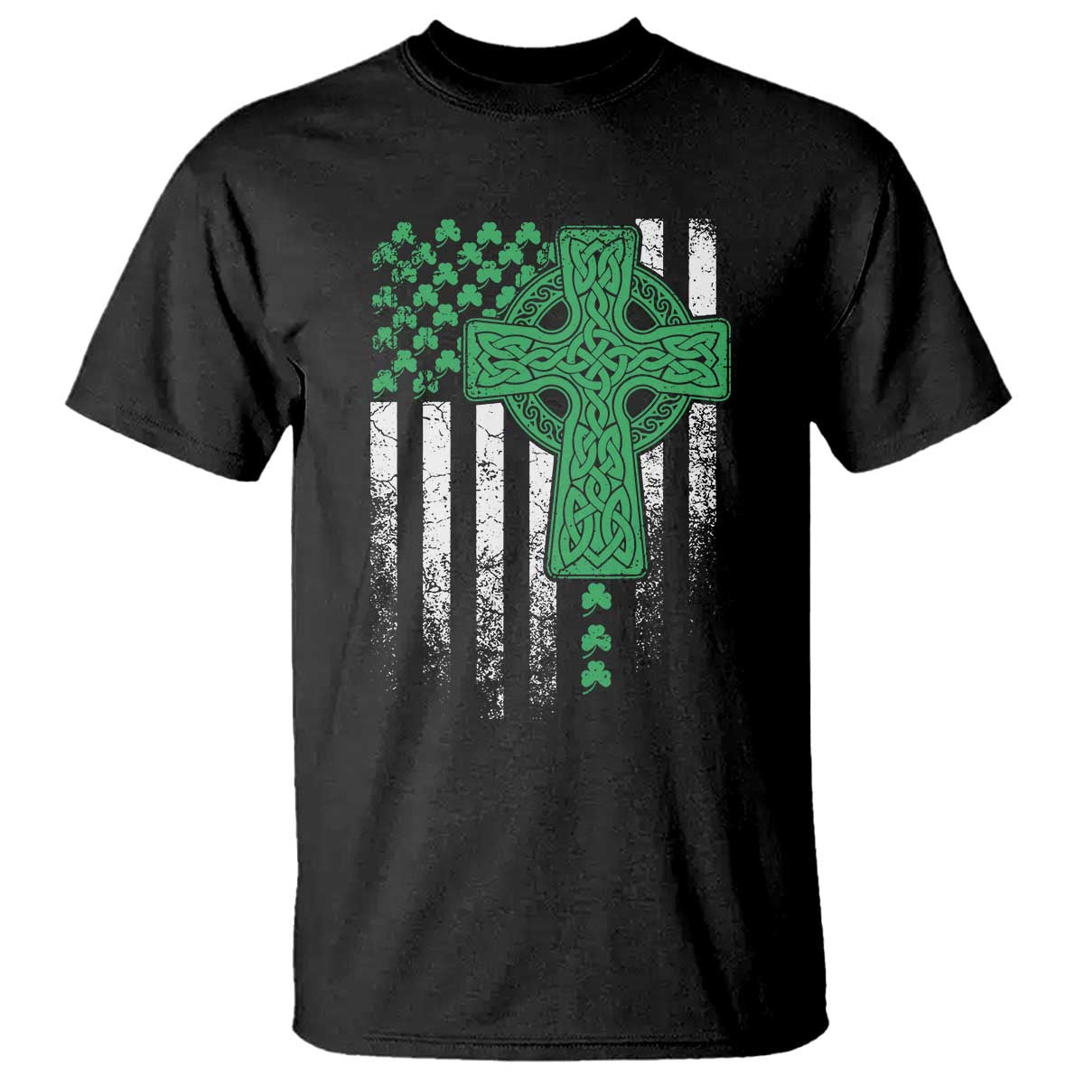 st-patricks-day-american-flag-t-shirt-celtic-cross-shamrocks