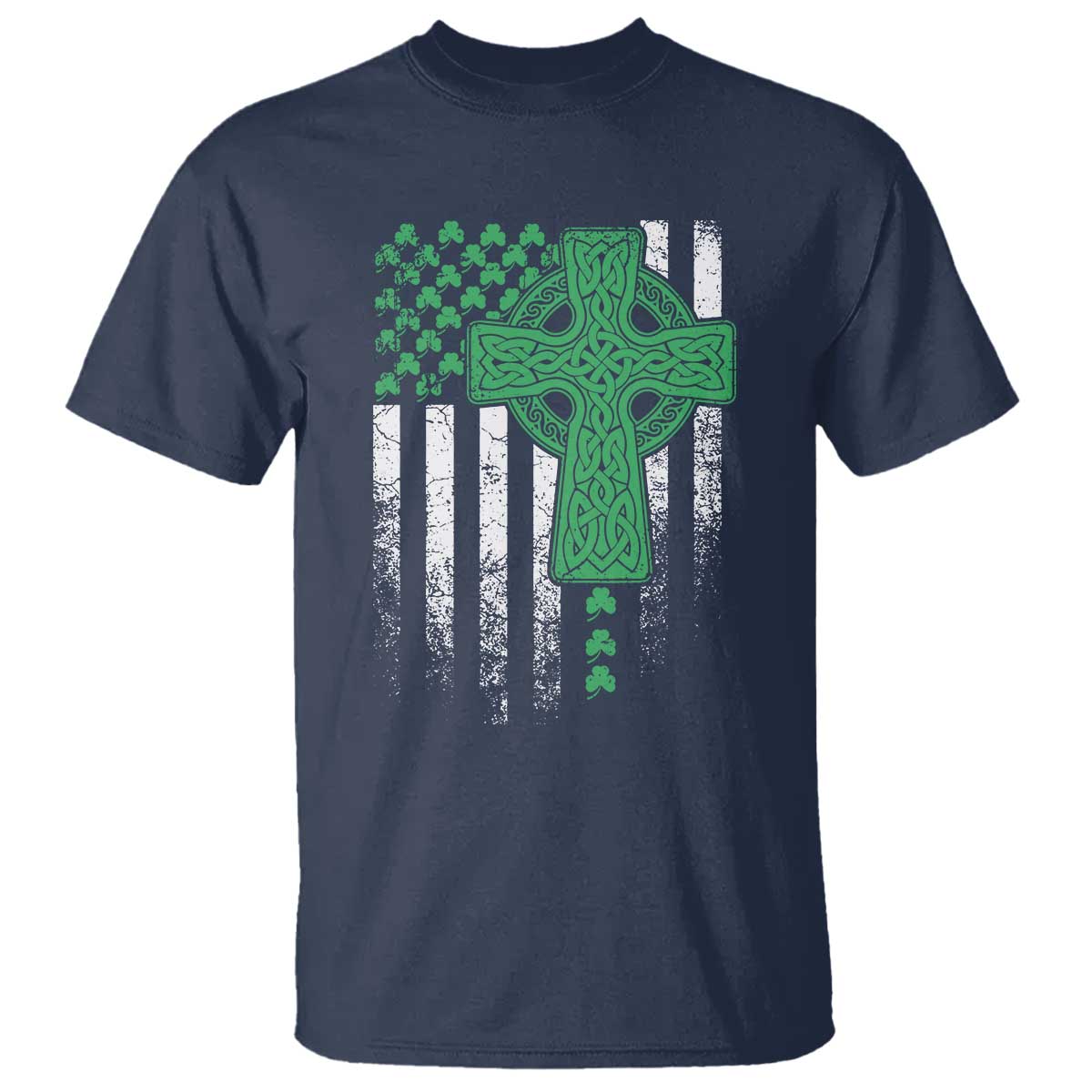 st-patricks-day-american-flag-t-shirt-celtic-cross-shamrocks