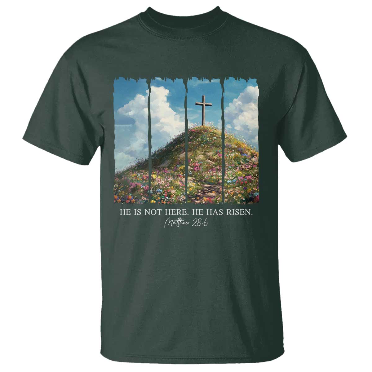 christian-easter-t-shirt-he-is-not-here-he-has-risen