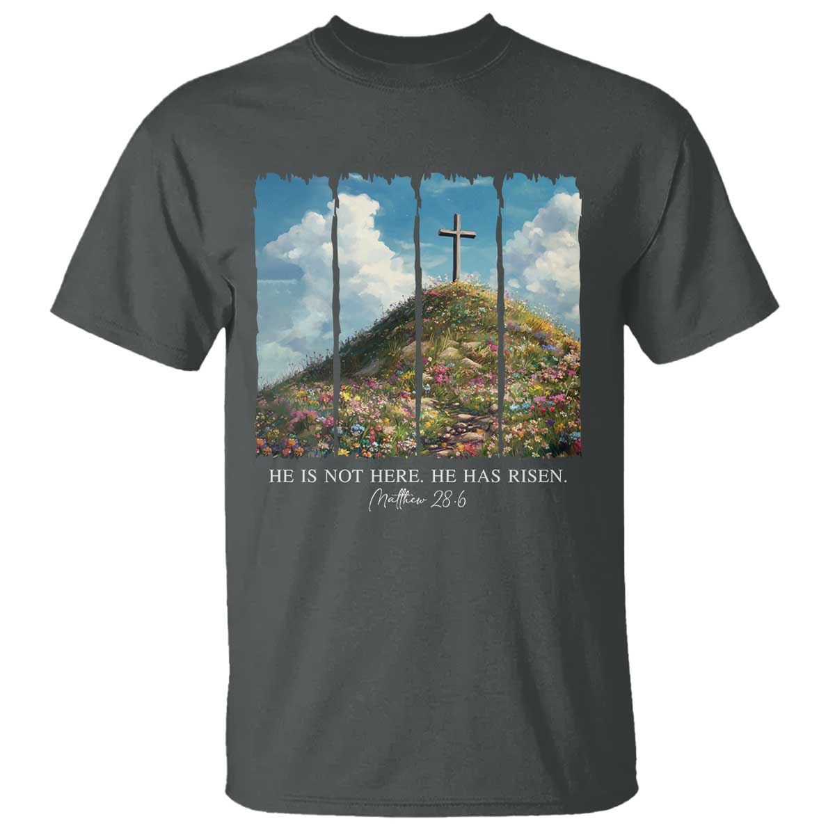christian-easter-t-shirt-he-is-not-here-he-has-risen